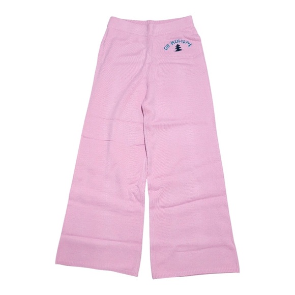 Women's "On Holiday" Sweater Pants in Pink.🎄NWT! - Picture 2 of 8